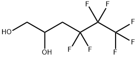 4,4,5,5,6,6,6-ヘプタフルオロヘキサン-1,2-ジオール 化学構造式