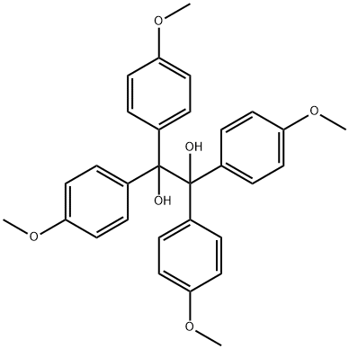 1,1,2,2-TETRAKIS(4-METHOXYPHENYL)-1,2-ETHANEDIOL Structure