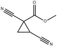 Cyclopropanecarboxylic acid, 1,2-dicyano-, methyl ester (8CI) Structure