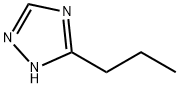 3-プロピル-1H-1,2,4-トリアゾール 化学構造式