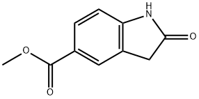 Methyl oxindole-5-carboxylate Struktur