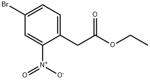 BENZENEACETIC ACID, 4-BROMO-2-NITRO-, ETHYL ESTER Structure