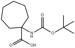 1-TERT-BUTOXYCARBONYLAMINO-CYCLOHEPTANECARBOXYLIC ACID Structure