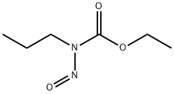 N-ニトロソ-N-プロピルカルバミド酸エチル 化学構造式