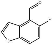 4-Benzofurancarboxaldehyde,  5-fluoro- Structure