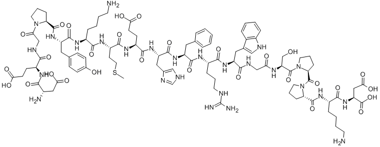 ASP-GLU-GLY-PRO-TYR-LYS-MET-GLU-HIS-PHE-ARG-TRP-GLY-SER-PRO-PRO-LYS-ASP,19941-13-0,结构式