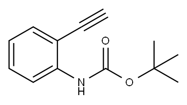 Carbamic acid, (2-ethynylphenyl)-, 1,1-dimethylethyl ester (9CI), 199454-06-3, 结构式