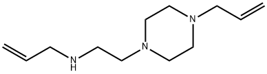 1[2-(ジアリルアミノ-エチル]-ピペラジン 化学構造式