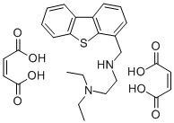 4-(2-Diaethylaminoaethylaminomethyl)dibenzothiophen di(hydrogenmaleat)  [German] Struktur