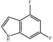 4,6-ジフルオロ-1H-インドール 化学構造式