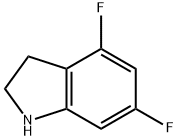 4,6-二氟-2,3-二氢吲哚, 199526-98-2, 结构式