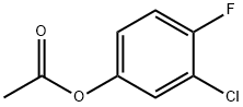 Acetic acid 3-chloro-4-fluoro-phenyl ester 化学構造式