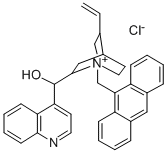 N-(9-アントラセニルメチル)シンコニジニウムクロリド 化学構造式