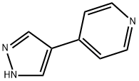 4-(1H-ピラゾール-4-イル)ピリジン 化学構造式