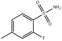 Benzenesulfonamide, 2-fluoro-4-methyl- (9CI) Struktur