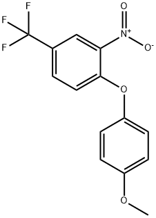 4-(4-メトキシフェノキシ)-3-ニトロベンゾトリフルオリド 化学構造式