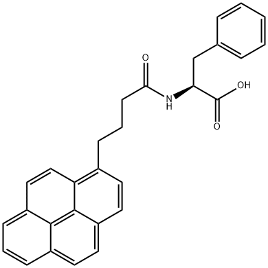 4-(1-PYRENYL)BUTYRYL-PHE-OH, 199612-75-4, 结构式