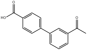 4-BIPHENYL-3'-ACETYL-CARBOXYLIC ACID
 Structure