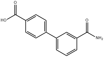 4-(3-Carbamoylphenyl)benzoic acid Struktur