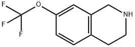 1,2,3,4-tetrahydro-7-(trifluoromethoxy)isoquinoline 化学構造式