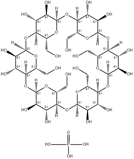 ALPHA-环糊精磷酸二氢酯钠盐, 199684-60-1, 结构式