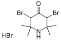 3,5-dibromo-2,2,6,6-tetramethyl-4-piperidone hydrobromide Structure
