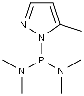 Bis(dimethylamino)(5-methyl-1H-pyrazol-1-yl)phosphine Structure