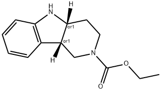 Ethyl cis-1,3,4,4a,5,9b-hexahydro-2H-pyrido[4,3-b]indole-2-carboxylate Struktur