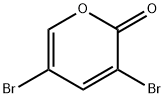 3,5-ジブロモ-2H-ピラン-2-オン 化学構造式