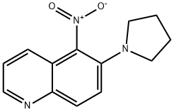 5-Nitro-6-(pyrrolidin-1-yl)quinoline Structure
