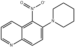 5-NITRO-6-(PIPERIDIN-1-YL)QUINOLINE, 19979-55-6, 结构式