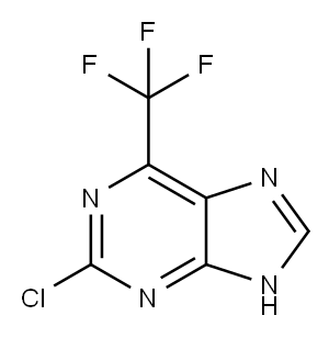 2-CHLORO-6-(TRIFLUOROMETHYL)-9H-PURINE Structure