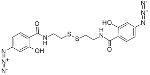 ビス[2-(4-アジドサリチルアミド)エチル]ジスルフィド 化学構造式