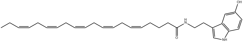 Eicosapentaenoyl Serotonin 结构式