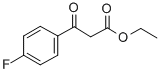 (4-フルオロベンゾイル)酢酸エチル 化学構造式