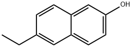 6-乙基-2-萘酚 结构式