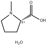 N-甲基-L-脯氨酸一水合物, 199917-42-5, 结构式