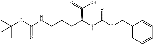 Z-ORN(BOC)-OH 化学構造式
