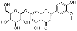 CHRYSOERIOL-7-O-BETA-D-GLUCOSIDE Structure