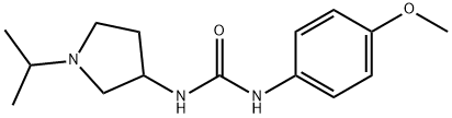1-(1-Isopropyl-3-pyrrolidinyl)-3-(p-methoxyphenyl)urea Structure