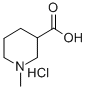 1-METHYLPIPERIDINE-3-CARBOXYLIC ACID HYDROCHLORIDE Struktur