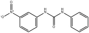1-フェニル-3-(3-ニトロフェニル)尿素 化学構造式