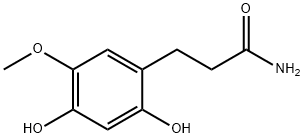 Benzenepropanamide, 2,4-dihydroxy-5-methoxy- (9CI) Structure