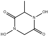 2,5-Piperazinedione,  1,4-dihydroxy-3-methyl- Structure