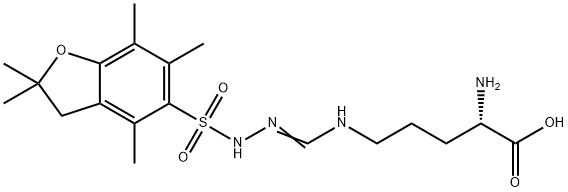 H-ARG(PBF)-OH 结构式