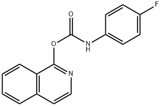 Carbamic acid, (4-fluorophenyl)-, 1-isoquinolinyl ester (9CI) Structure