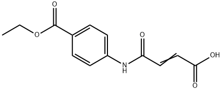 N-(4-カルベトキシフェニル)マレアミン酸 化学構造式