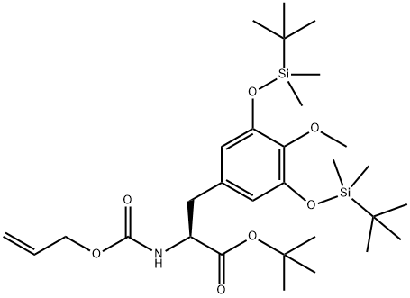200132-74-7 L-Tyrosine, 3,5-bis[[(1,1-dimethylethyl)dimethylsilyl]oxy]-O-methyl-N-[(2-propen-1-yloxy)carbonyl]-, 1,1-dimethylethyl ester
