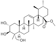 2,3,23-TRIHYDROXY-(2ALPHA,3BETA,4ALPHA)-URS-12-EN-28-OIC ACID METHYL ESTER 结构式