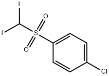 (ジヨードメチル)p-クロロフェニルスルホン 化学構造式
